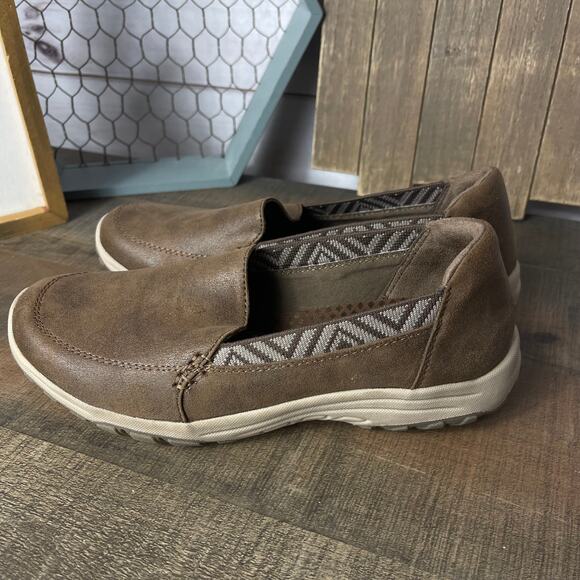 Skechers Relaxed Fit Brown Air Cooled‎ Memory Foam Slip On Shoes Womens 8 - Picture 4 of 8